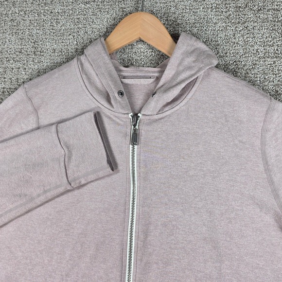 Vuori Halo Performance Hoodie 2.0 Mens Pink Full Zip Sweatshirt Size Medium - Picture 1 of 11